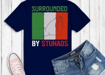Surrounded by Stunads Funny Italian Sayings svg, italian Republican Hand Gesture png, Surrounded by Stunads Funny Italian Sayings, Italian Roots Themed, Gift Italy Flag Theme, Italian Republican day