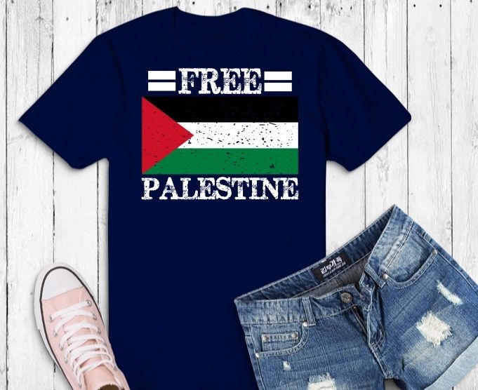 Free Palestine Gaza svg, Free Palestine png, Palestinian Flag Support Tees design png, Free Palestine Gaza eps, Palestinian Flag Stand With Falastine Tee T-Shirt design