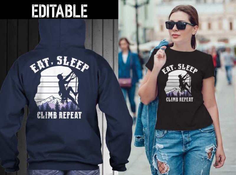 65 Eat sleep repeat bundle tshirt designs editable