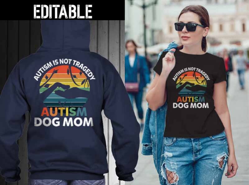41 AUTISM, mom tshirt designs Bundle editable