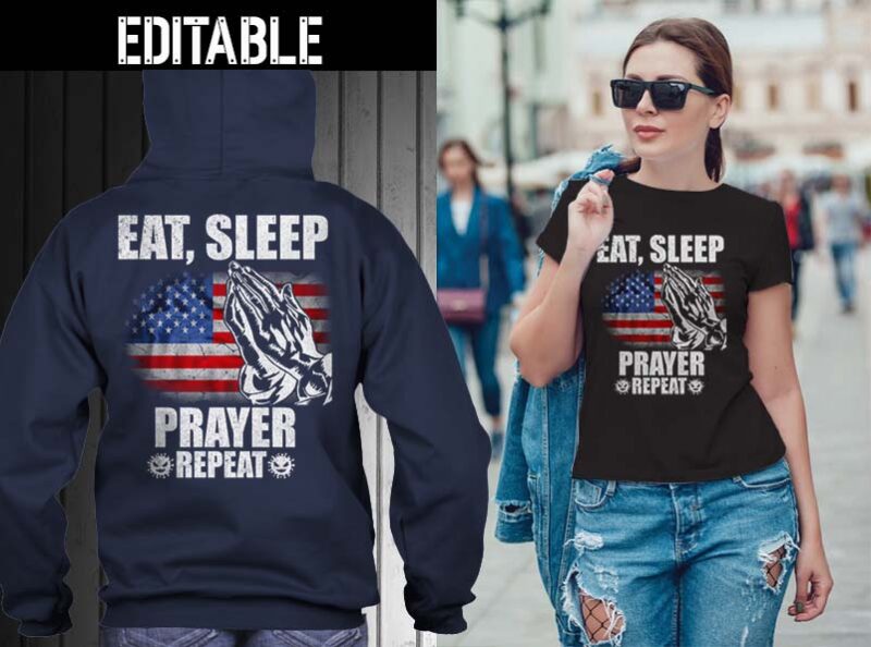 65 Eat sleep repeat bundle tshirt designs editable