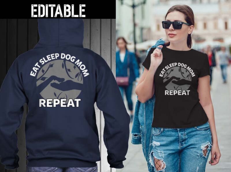65 Eat sleep repeat bundle tshirt designs editable