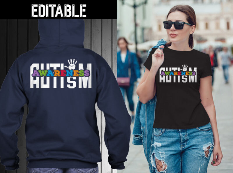 41 AUTISM, mom tshirt designs Bundle editable