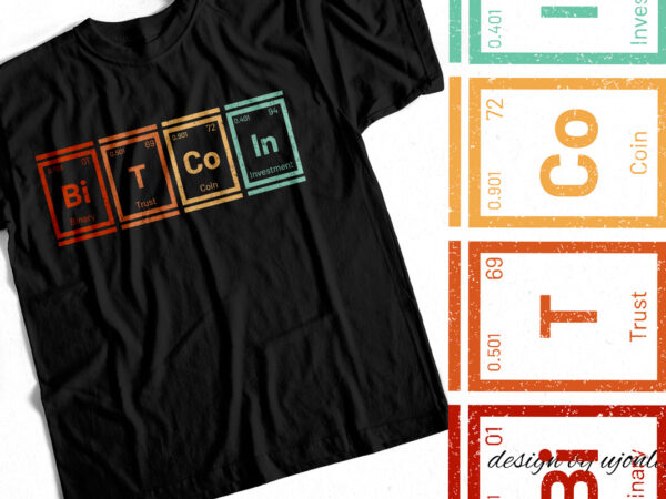 Bitcoin periodic design – t-shirt design