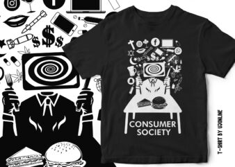 CONSUMER SOCIETY – T-Shirt Design.