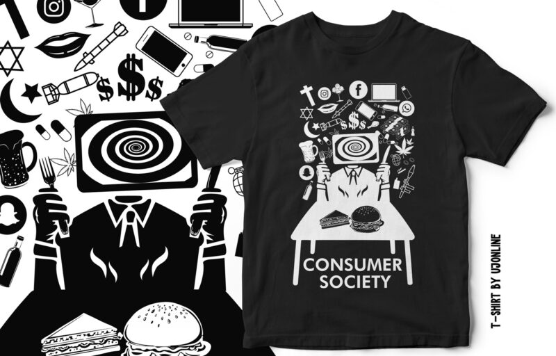 CONSUMER SOCIETY – T-Shirt Design.