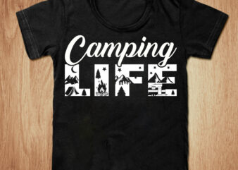 Camping life t-shirt design, Camping shirt, Camper shirt, Mountain tshirt, cam tshirt, Funny Camping tshirt, Camping sweatshirts & hoodies