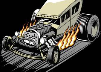 Hot Rod Car graphic t shirt
