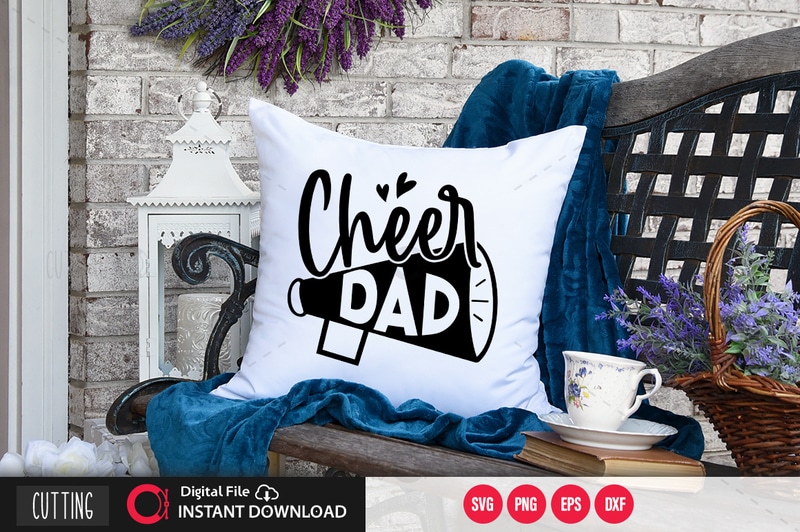 Free Cheer dad svg design,cut file design