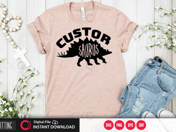 Custor saurus svg design,cut file design