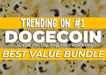DogeCoin T-Shirt Design Bundle – Trending CryptoCurrency