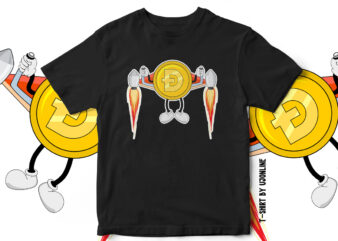 DogeCoin To the Moon-T-Shirt Design