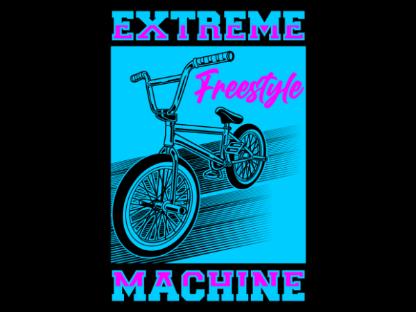 Extreme freestle machine vector clipart