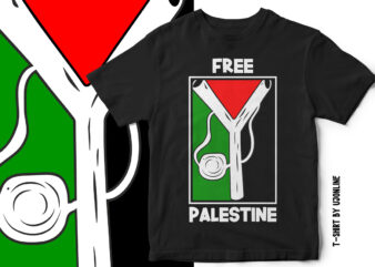 FREE PALESTINE – Palestine Movement T-Shirt design – Free GAZA