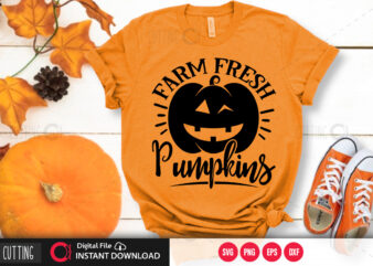 Farm Fresh Pumpkins SVG DESIGN,CUT FILE DESIGN