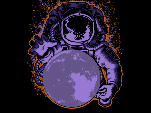 Holding moon graphic t shirt