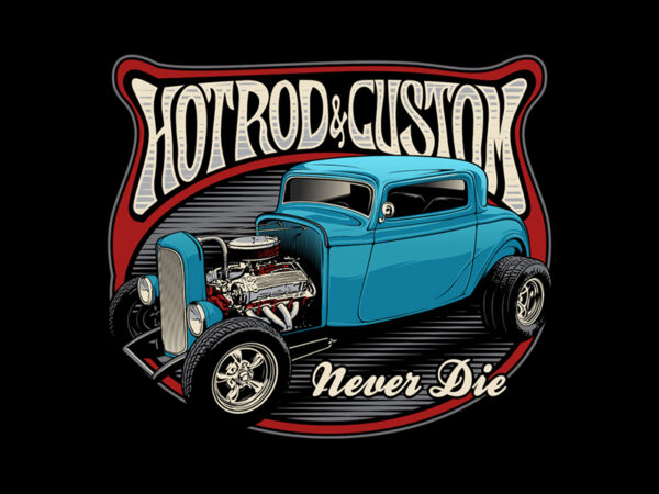 Hotrod custom graphic t shirt