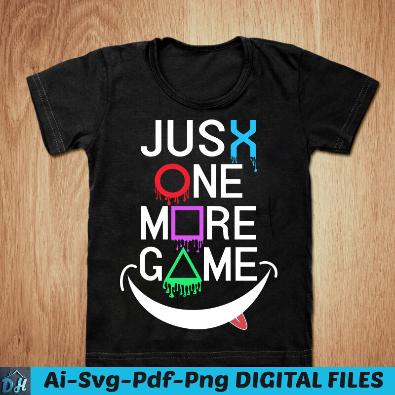 Jusx one more game t-shirt design, One more game shirt, Game shirt, Gaming tshirt, Funny Game tshirt, One more game sweatshirts & hoodies