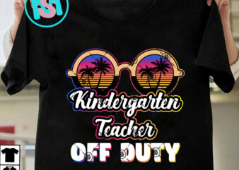 Kindergarten Teacher Off Duty Sunglasses Beach Sunset PNG, Teacher Off Duty PNG, Sunglasses Beach PNG Instant Download