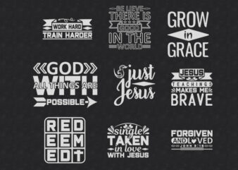 Christian jesus quotes designs bundle