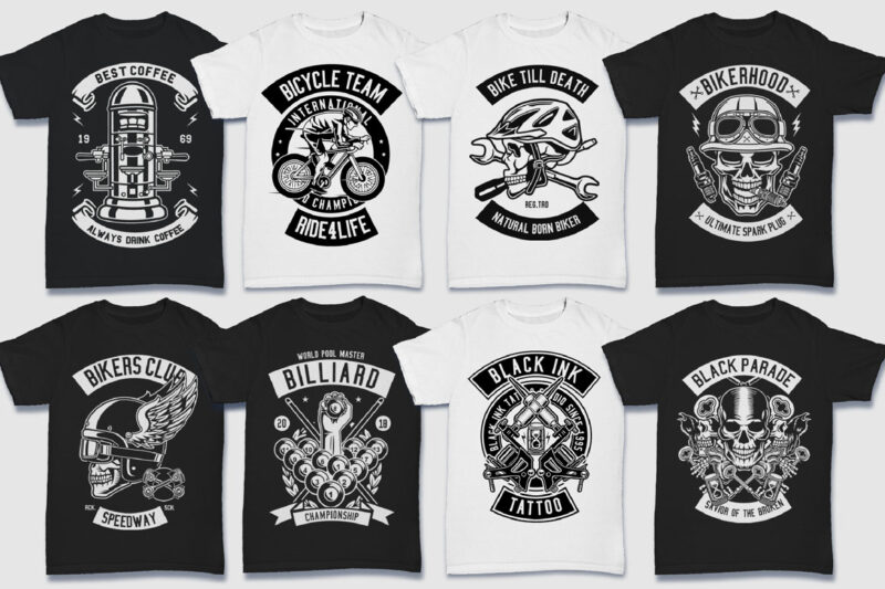 850 Tshirt Designs Retro MEGA BUNDLE