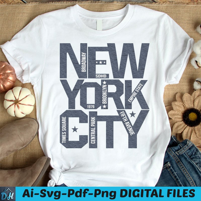 NEW YORK CITY t-shirt design, New york shirt, Amarican shirt, New York ...