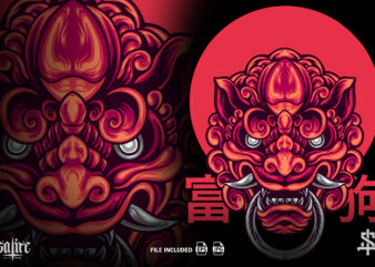 The Foo Dog Chinese Culture t shirt designs for sale