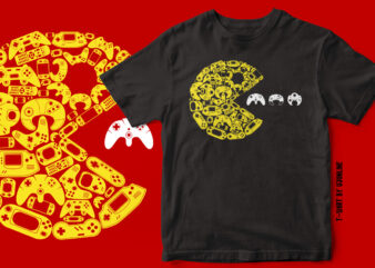 Pacman Game – Gaming T-Shirt Design for gamers