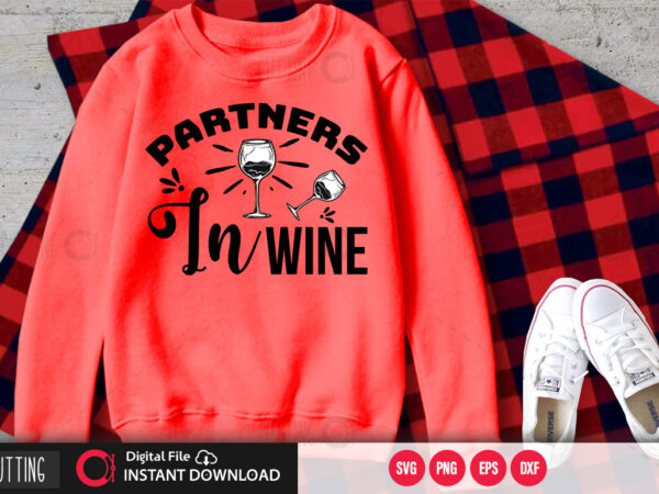 Partners in wine svg design,cut file design