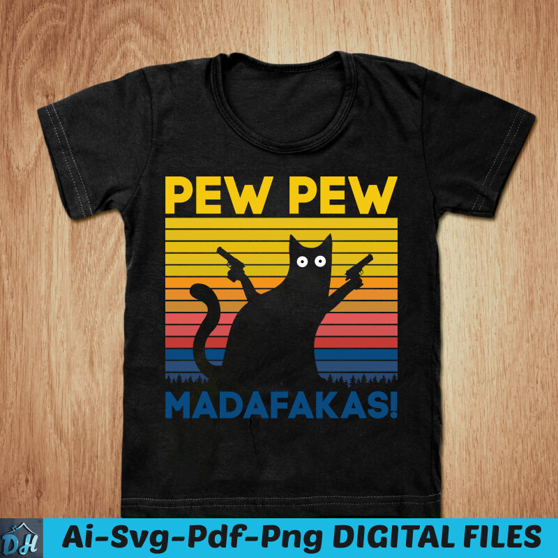 Pew Pew madafakas t-shirt design, Pew pew shirt, Cat shirt, Cartoon cat tshirt, Funny Cat tshirt, Pew pew sweatshirts & hoodies