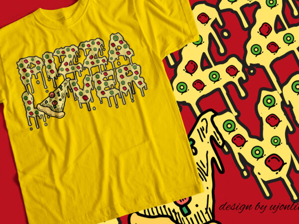 Pizza lover – t-shirt design