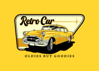RETRO CAR t shirt design online