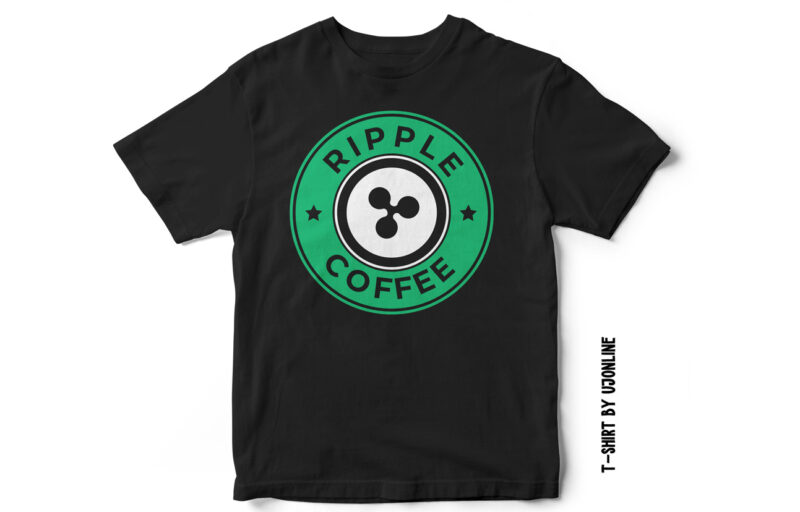 Ripple Coffee T-Shirt Design – Parody Design – Cryptocurrency Design