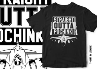 Straight OUTTA Pochinki – PUBG – Gaming T-Shirt Design