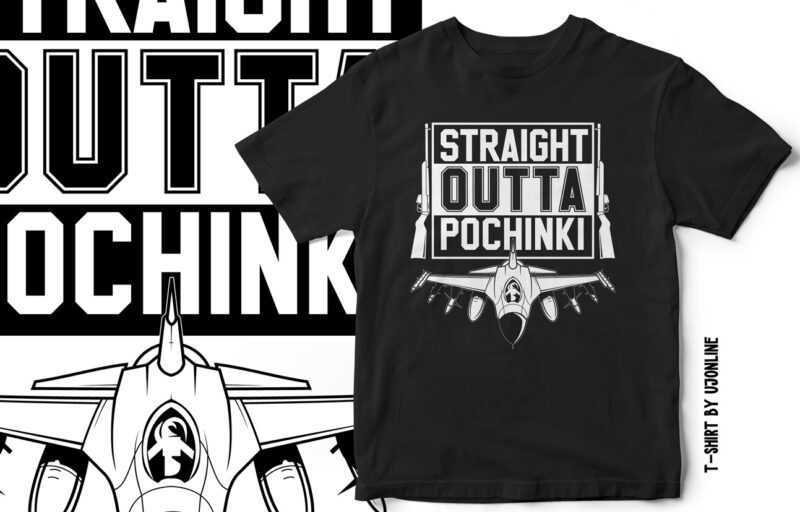 Straight OUTTA Pochinki – PUBG – Gaming T-Shirt Design
