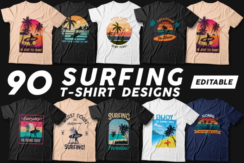 T-shirt design mega bundle, T-shirt design vector packs, T-shirt design bundle deals, Funny, Camping, Adventure, Surfing, Beach, Urban street wear, Fishing, Quotes, Slogans, Typography, Illustration, Cartoon, Animal, SVG, PNG,