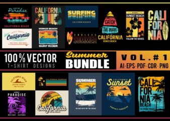 20 t-shirt design summer bundle