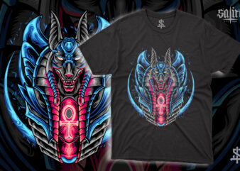 The Anubis Egyptian t shirt designs for sale