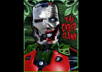 The Cyber Clown t shirt designs for sale