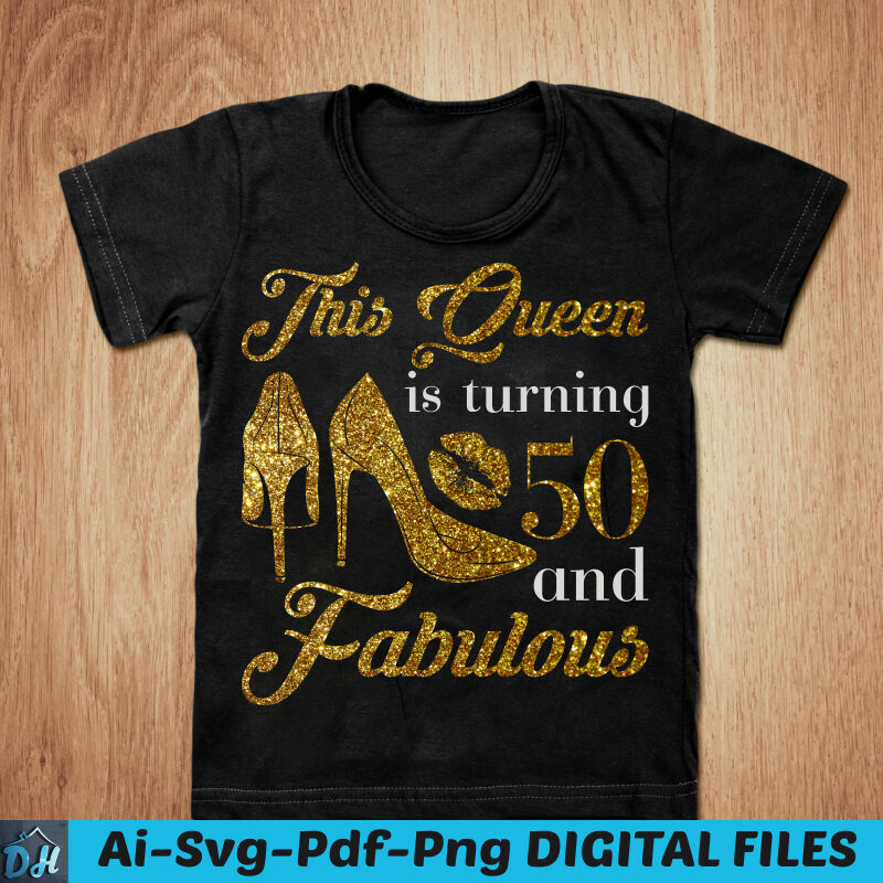 This queen is turing 50 and fabulous t-shirt design, Queen shirt, Fabulous shirt, Queen turing 50 tshirt, Funny Queen tshirt, Queen sweatshirts & hoodies