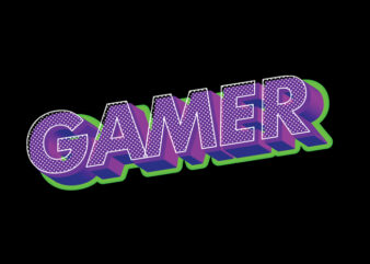 Gamer t shirt design template