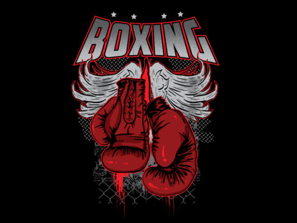Boxing t shirt template