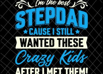 I’m The Best Stepdad, Cause I Still Wanted These Crazy Kids Svg, Family Fathers Day Svg, Stepdad Svg