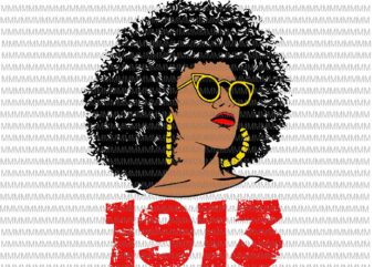 Womens Delta 1913 Sorority Sigma Friend Paraphernalia Svg, Black History Svg, Afro Black Woman Svg t shirt design for sale