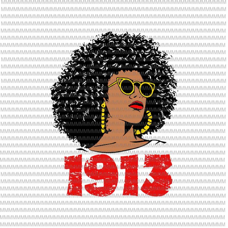 Womens Delta 1913 Sorority Sigma Friend Paraphernalia Svg, Black History Svg, Afro Black Woman Svg
