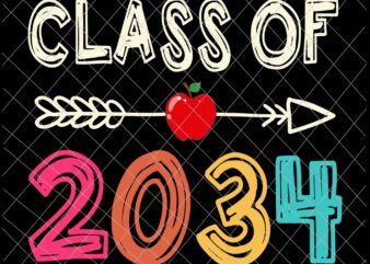 Class Of 2034 Svg, Pre K Graduate Preschool Graduation Svg, Last Day Of School Svg t shirt vector file