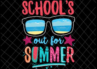 School’s Out For Summer Svg, Retro Vintage Style Summer Svg, Last Day Of School Svg