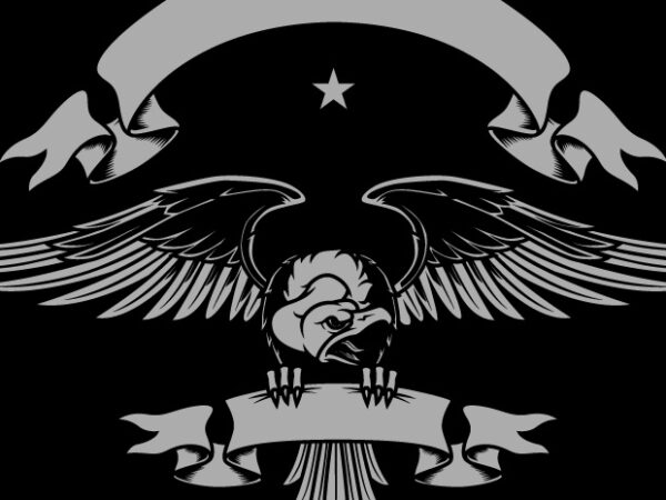 Vulture badge team t-shirt design