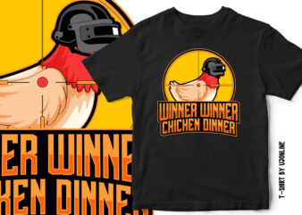 WINNER WINNER CHICKEN DINNER – Gaming T-Shirt design