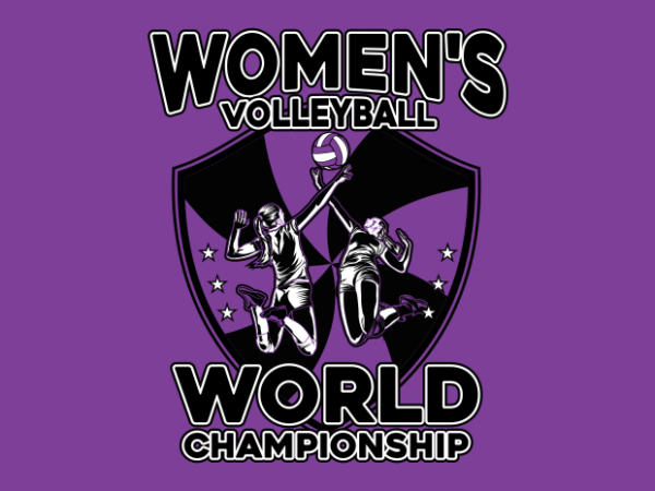 Women volley ball t shirt design for sale